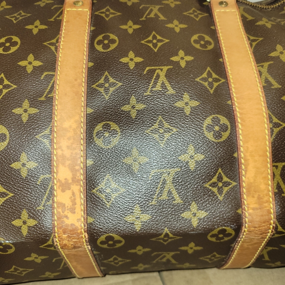 EUC Louis Vuitton Monogram 55 Keepall Bandolier Duffel Bag (No Strap) - Picture 6 of 9
